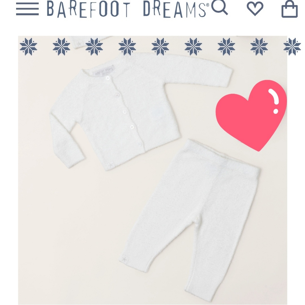 Barefoot Dreams Cozychic Lite Classic Pj's. Size M Light Blue
